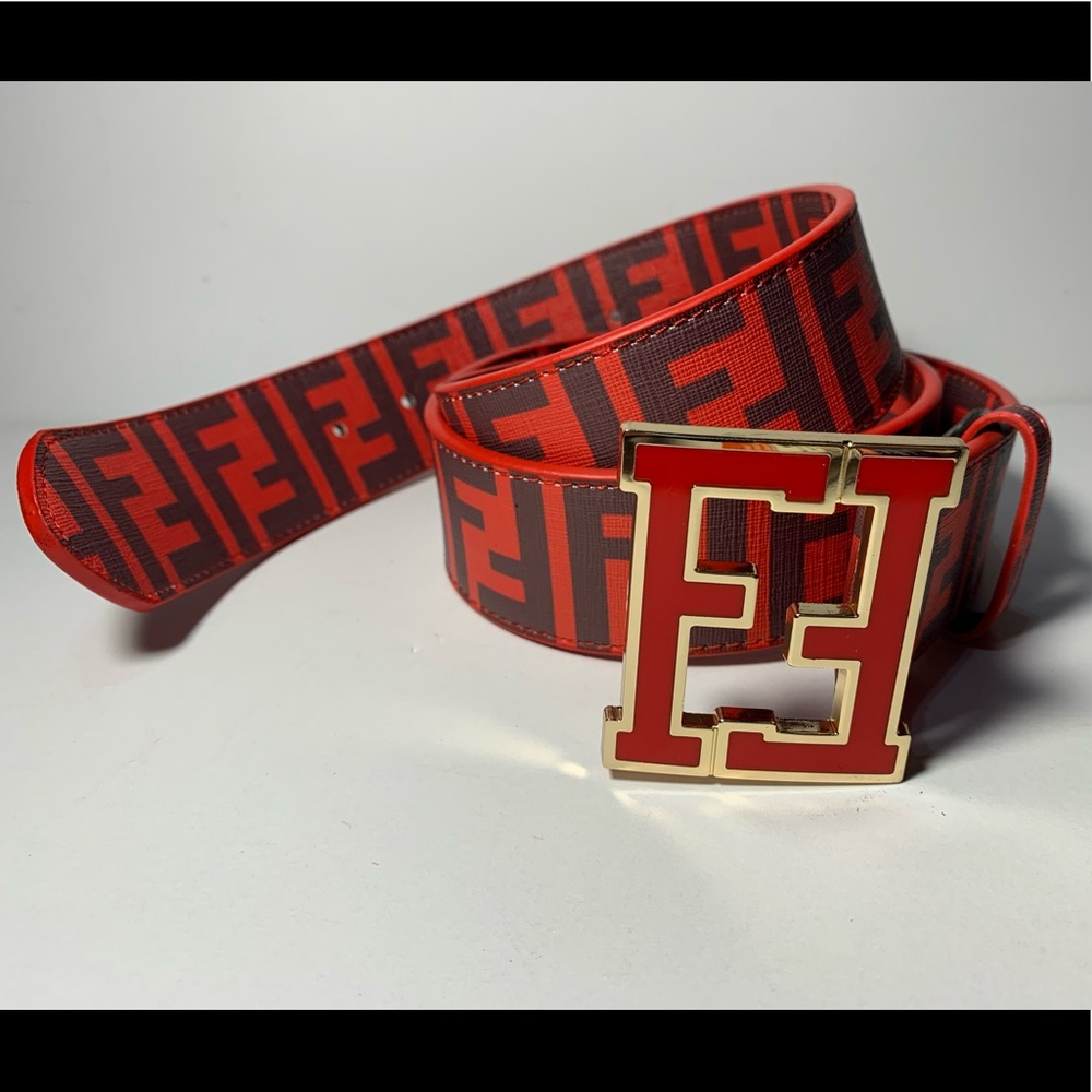 Fendi Belt Red/Red 30-34inches